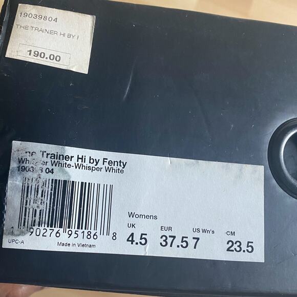 The Trainer Hi Sneaker Puma x Fenty - New in Box - Womens Sz 7 Cypress Green - Picture 8 of 11